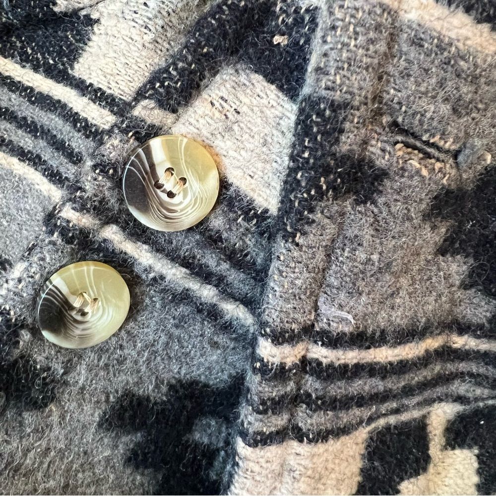 Vintage Aztec Patterned Wool Blazer - Picture 7 of 16